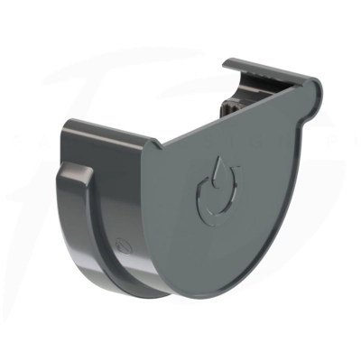 Denko lewe PVC ⌀ 75 firmy KROP kolor grafit